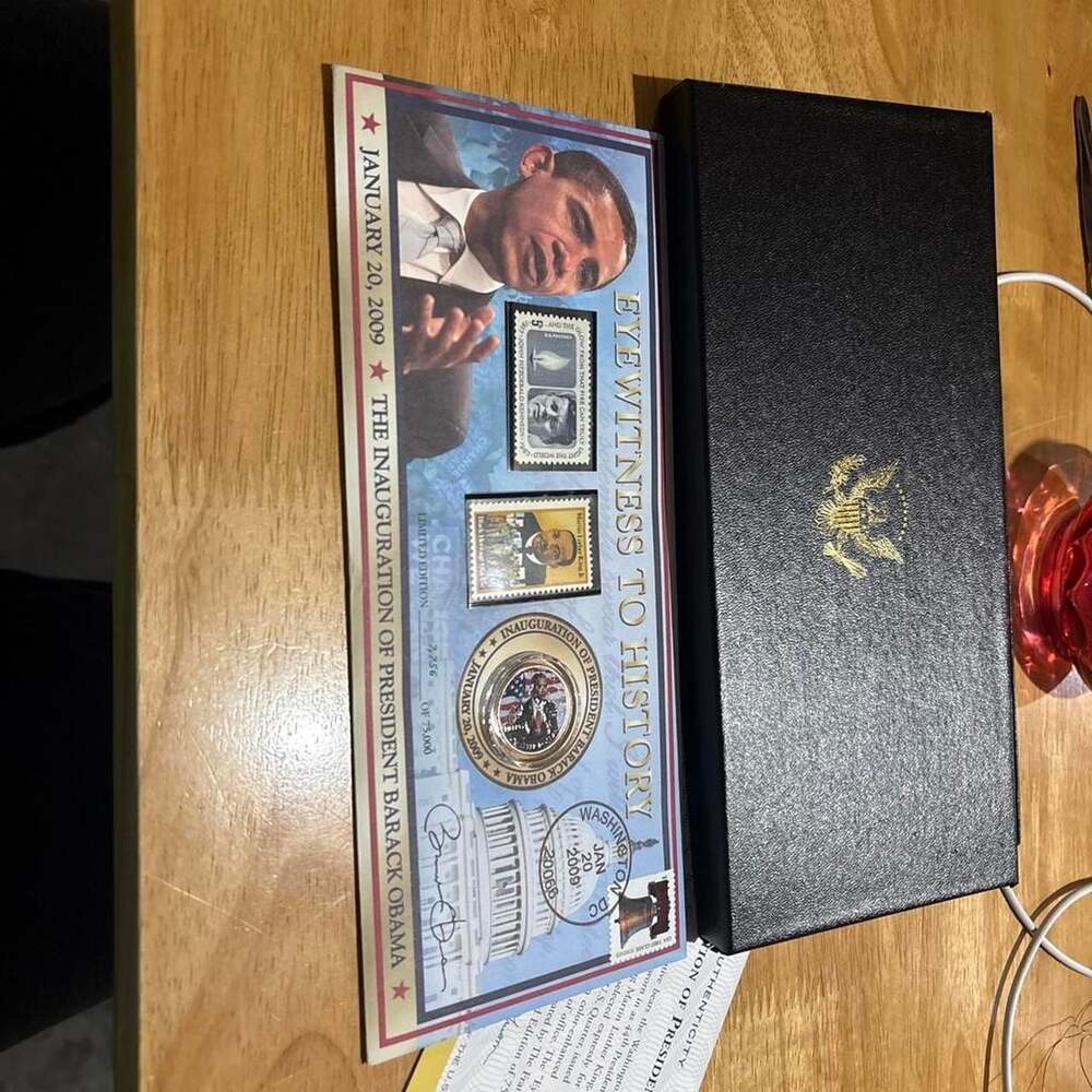 Franklin Mint Barack Obama 2009 Inauguration Eyewitness to History Set